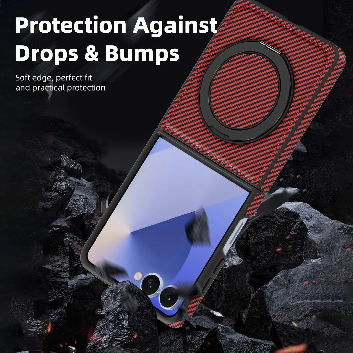 MagSafe Carbon Fiber Case for Galaxy Z Flip Series