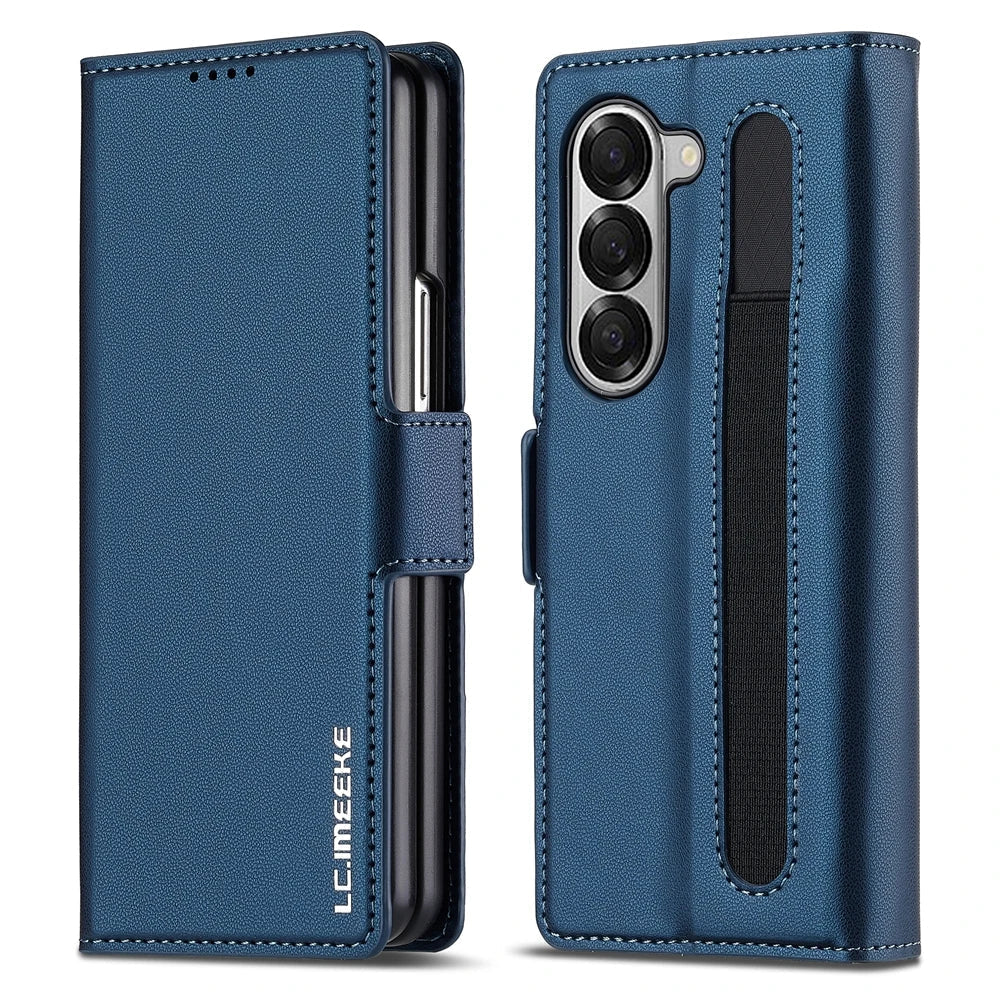 Leather Wallet Kickstand Case for Galaxy Z Fold Series