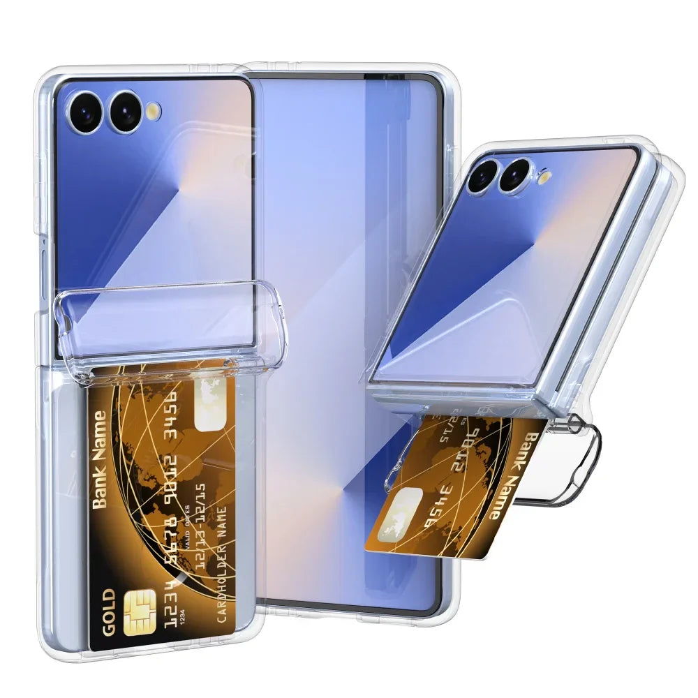 Card Slot Case with Hinge Shield for Galaxy Z Flip 7