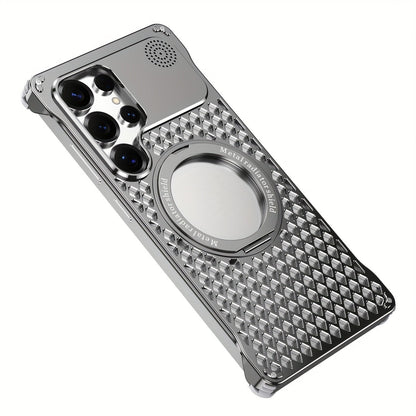 Aluminum Alloy Frameless MagSafe Case for Samsung S25 Ultra