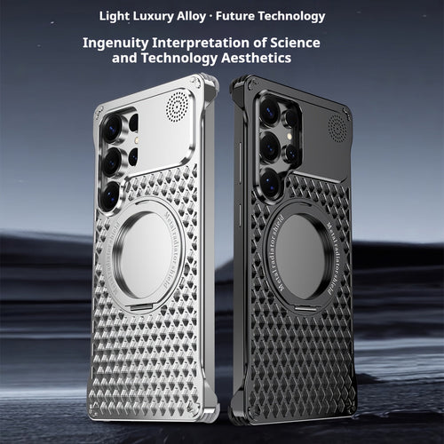 Aluminum Alloy Frameless MagSafe Case for Samsung S25 Ultra