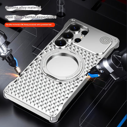 Aluminum Alloy Frameless MagSafe Case for Samsung S25 Ultra