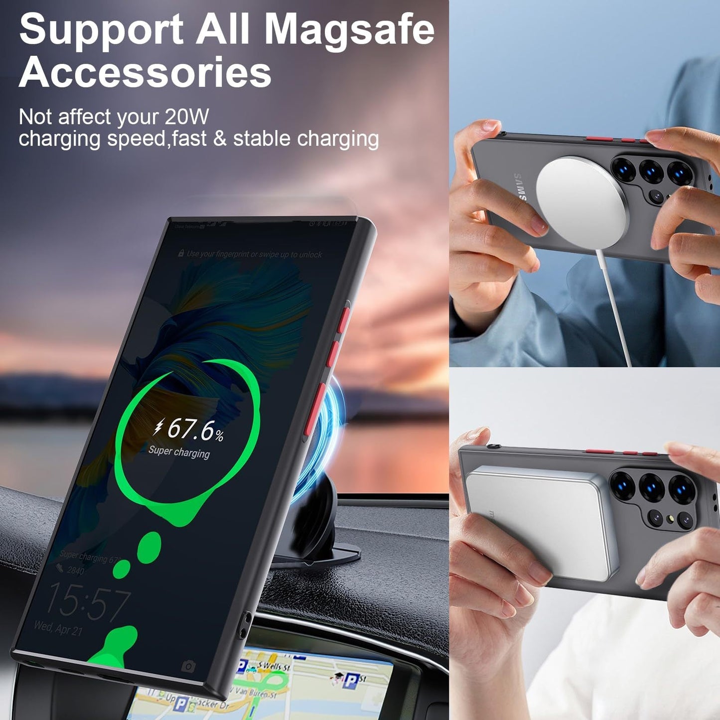 ClearMag Flex – Magnetic Shockproof Transparent Case