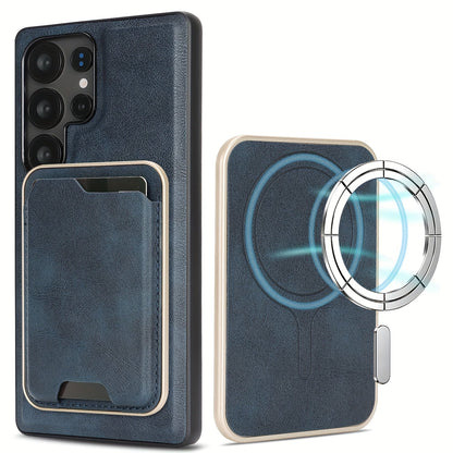 ExecLayer Pro – 2-in-1 Business Leather Wallet Case for Galaxy S Ultra & Plus Series