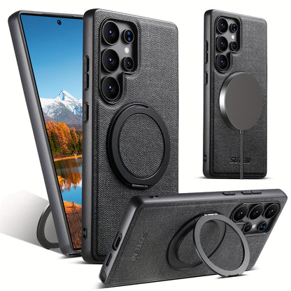 RingMag Leather Case For Samsung Galaxy S Series