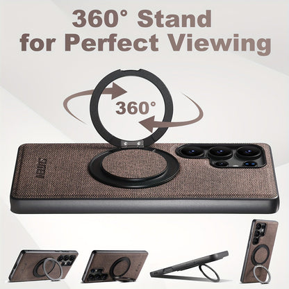 RingMag Leather Case For Samsung Galaxy S Series