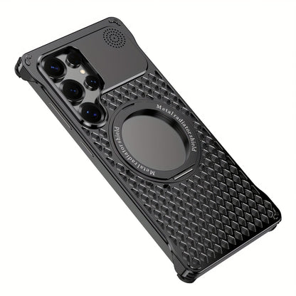 Aluminum Alloy Frameless MagSafe Case for Samsung S25 Ultra