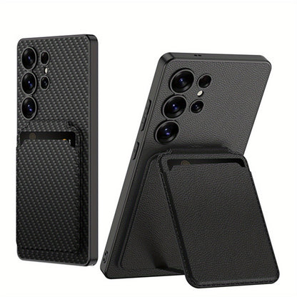 MagHold Luxe – Metallic Stand Wallet Case for Galaxy S Ultra Series