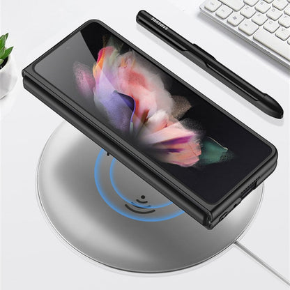 Removable Pen Holder Leather Cover For Z FOLD 4 - Odin case